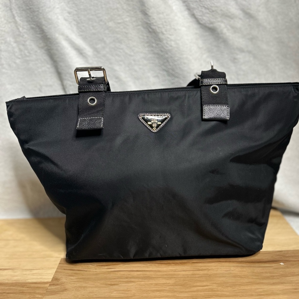 Sleek Black Tote Bag